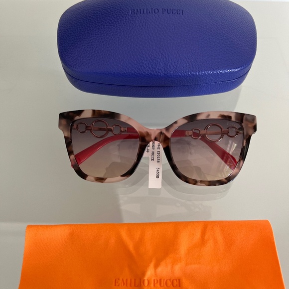 EMILIO PUCCI Clubmaster Cat Eye Havana EP0158/S main image 7